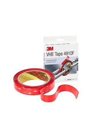 3M 4910F Vhb Çift Taraflı Bant Şeffaf 19 Mm X 3 Metre