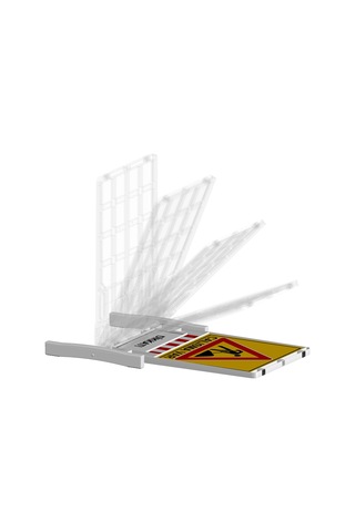 Katlanır Uyarı Levhalı Bariyer 150x90cm