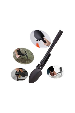 Çelik Katlanır Fonksiyonel Kamp Kazma Kürek Ve Kesme Aleti Seti Küçük Kazma Kürek Seti