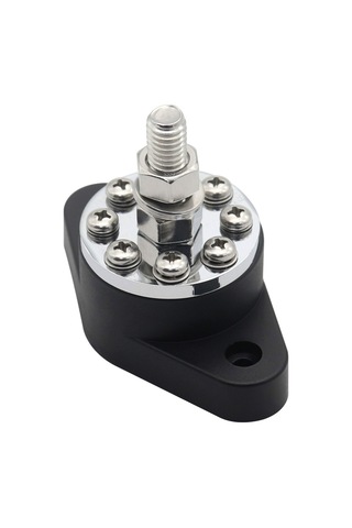 Yunboo 300a Otomobil Gemi Akü Bağlantı Kutusu, 8+1 M10 Çelik Konnektör, Siyah Bazlı Şeffaf Kapağı