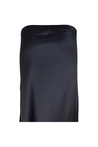 BULALGİY Kadın Siyah Saten Uzun Etek - BGA00058M