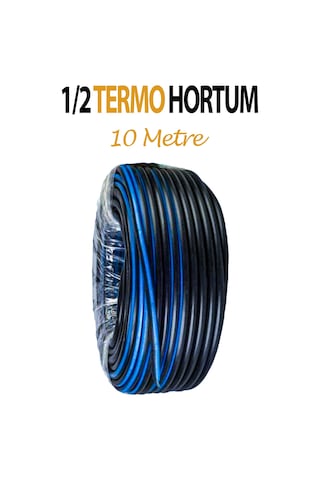 1/2 Lik Termo Bahçe Sulama Hortum Isıya Ve Basınca Dayanıklı 10 Metre Uzunluğunda Sert Hortum