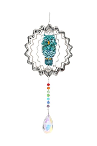 Yunboo Ev Dekorasyonu İçin Kendi Elinizle Yapabileceğiniz Yetenekli Pırıl Pırıl Yılanlı Melek Desenli Cam Çiçekli Çan