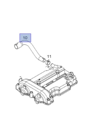 Opel Corsa D Benzinli Motor Üst Kapak Havalandırma Hortumu İbraş Marka 21298