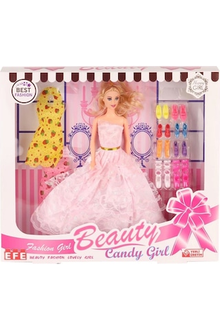 Mey İthalat 207 Ayakkabı Setli Candy Girl Bebek -toys