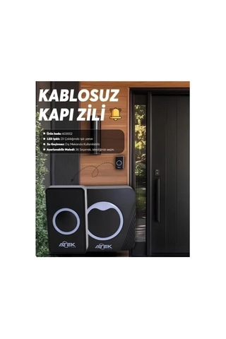 Kablosuz Su Geçirmez Kapı Zili 5047