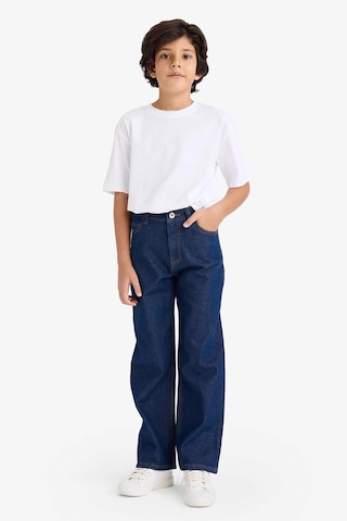 Defacto Erkek Çocuk Wide Leg Düz Paça Jean Pantolon F9384a826smnm34 Mavi-nm34