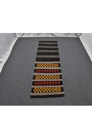 Zehra Abla Halı El Dokuma Nadir Otantik Kağızman Yün Yolluk Kilim 6305