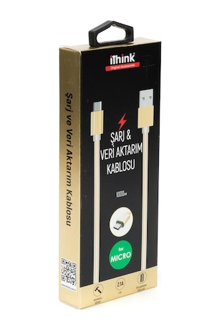 İthink K24M Spiral Micro Kablo Gold