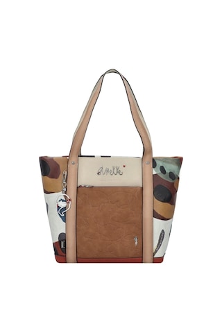 Anekke Alma Shopper Omuz Çantası 44 Cm Geniş Hacimli Şık Ve Dayanıklı Kadın Çantası Çok Renkli