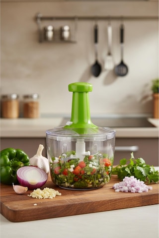 Xxl Basmali El Rondosu Sebze Meyve Doğrayıcı 2,5 Lt 2 Parça Yeşil