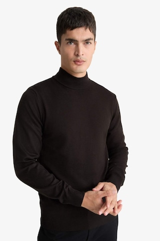 Defacto Slim Fit Dar Kesim Balıkçı Yaka Basic Düz Triko Kazak R1127az25wnbn497 Kahve