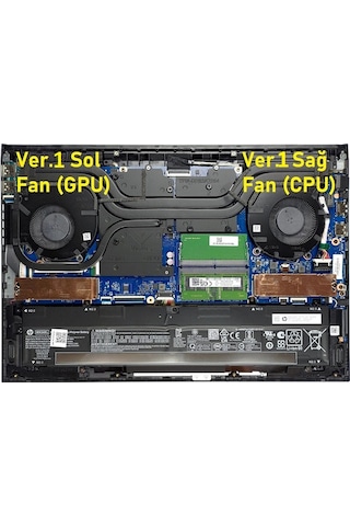 Hp Victus 16-d0000 Serisi Notebook Fanı - Sol Gpu Fan - V1 / 60w -