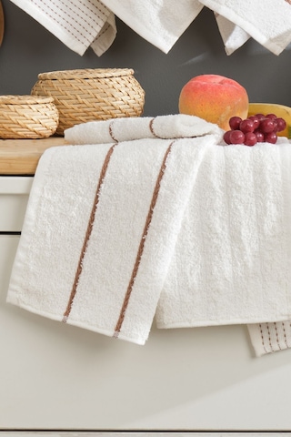 6lı Mutfak Havlusu 30x50 Sofya Krem Krem
