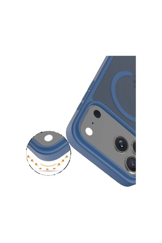 Joko İphone 17 Pro Kılıf Jota Seri Magsafe Kapak Lacivert