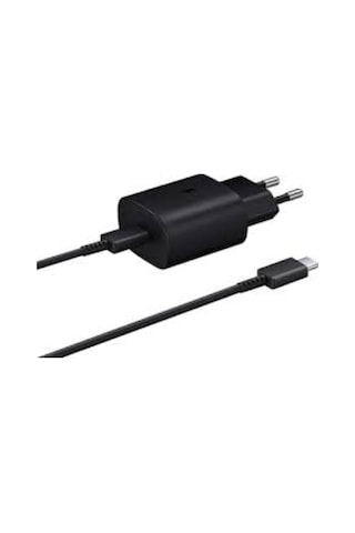 Samsung Uyumlu 25W Type-C To Type-C Şarj Aleti Black