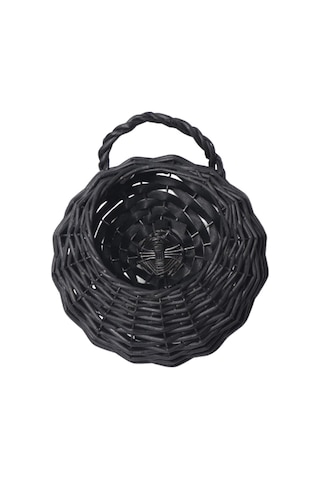 Suntek Magideal Hasır Asılı Çiçek Sepeti Duvar Ekici Çim Yard Siyah