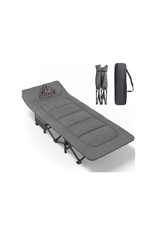 Efsane Kamp Konfor Ultralight Kampet Portatif Kamp Yatağı Gri