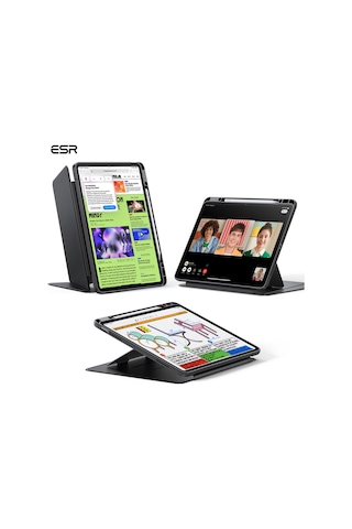 iPad Uyumlu Air 13 M2-M3-M4 2025 Flip Kalem Kontrol Kılıf Kapaklı Kılıf Violet