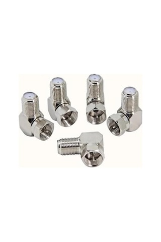 Derwell F Konnektör L Fiş 90 Derece Çevirici Anten Kablosu Için F Connektör Rg6 Rg5 5 Adet , Standart, Drwl5liuy,