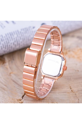 Rose Renk Çelik Zarif Minimal Kadın Kol Saat ST-304263
