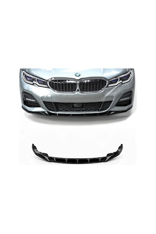Bmw 3 Serisi M Sport G20 2019-2021 Makyajsız Ön Tampon Eki Piano Black