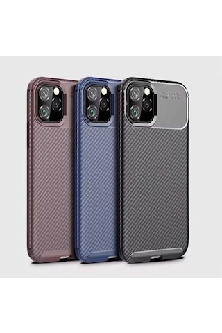 Apple Uyumlu iPhone 11 Pro Max Kılıf Zore Negro Silikon Kapak-Siyah