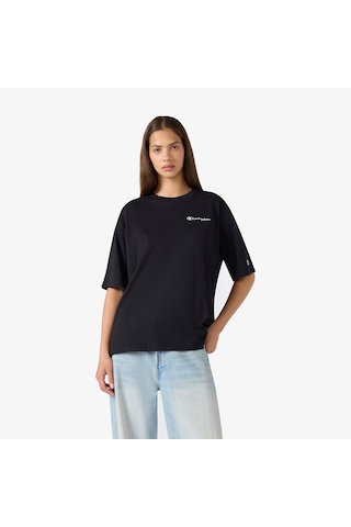Champion Ss Kadın Siyah T-shirt 118850 2800282