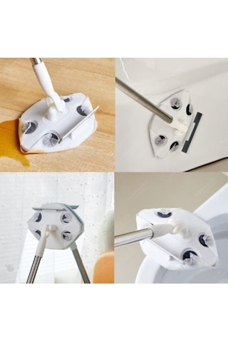 Büro Ev Ofis Mutfağı İçin Islak Mendil Uyumlu Pratik Çek Çekli Mop