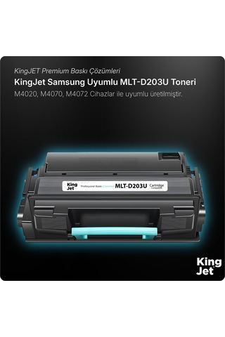 Kingjet Samsung Uyumlu Mlt-d203u Yüksek Kapasiteli Uyumlu Toner