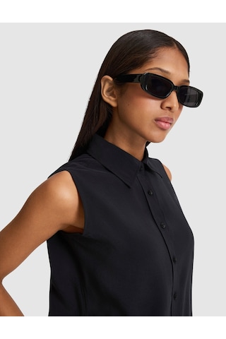 Pierre Cardin Kadın Siyah Gömlek Kısa Kollu 50328644-vr046