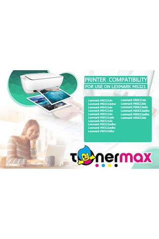 Lexmark 56f5h00 Uyumlu Toner / Ms321 / Mx321 / Ms421 / Mx421 / Ms521 / Mx521 / Ms622 / Mx622