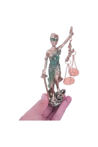 Lüks Adalet Tanrıçası Themis Adalet Heykeli Biblo Dekoratif Obje Ev Ofis Yeni Yıl Avukat Hediyesi