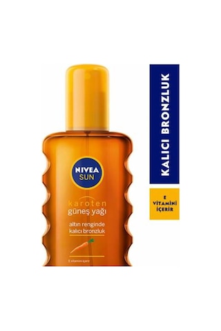 Nivea Sun Karoten Özlü Bronzlaştırıcı Güneş Yağı Spreyi SPF6 200 ML