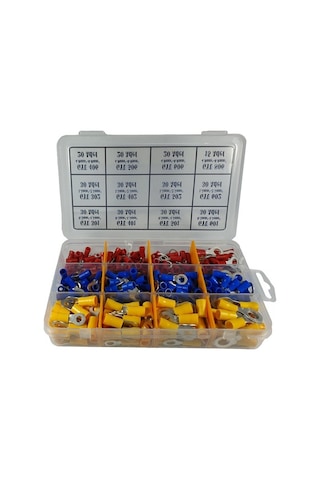 Gwest - 315 Parça Izoleli Yuvarlak Uçlu Terminal Ekonomik Seti