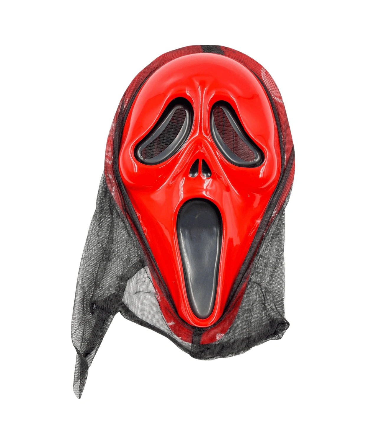 Halloween Maske Çığlık Arkası Tüllü Kırmızı Diğer