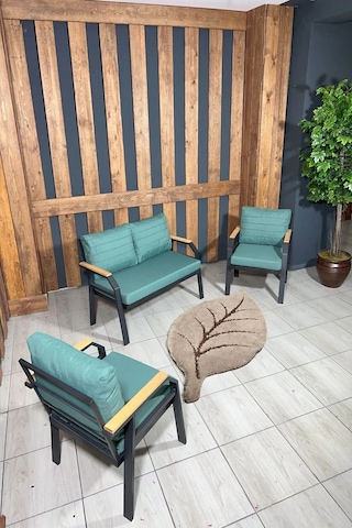Ard & Garden 211 Yeşilfermuarlı Bahçe Balkon Takımı, Cafe, Salon - Metal Kanepe Koltuk Takımı Yeşil