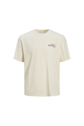 Jj Jorrecıpe Erkek T-shirt 12254174-buttercream Bej-bej Bej