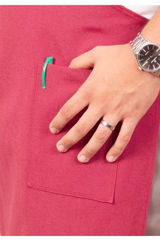 Mutfak Önlüğü Kişiye Ve İsme Özel Nakışlı Mutfak Önlüğü Şef 1 Farklı Renkler Bordo