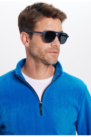 Tudors Unisex 3'lü Paket Mavi-yeşil-kırmızı Standart Fit Soğuğa Karşı Dayanıklı Polar Sweatshirt-42025 Çok Renkli
