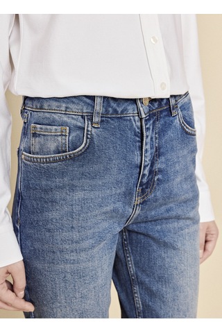 Brooks Brothers Mavi Kadın Denim Pantolon Bbfw26fdp006