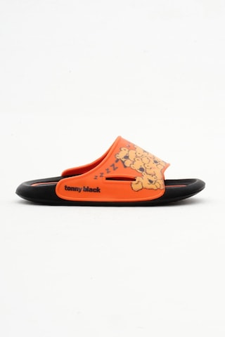 Tonny Black Poli Taban Ayıcık Desenli Çocuk Unisex Oranj Terlik Tbacr895 Oranj