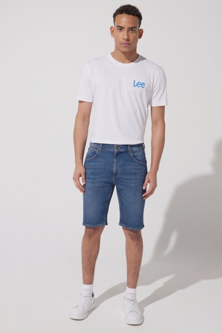 Regular Fit Normal Keism Normal Bel Mavi Esnek Jean Kot Şort L78DDBAA78 Mavi