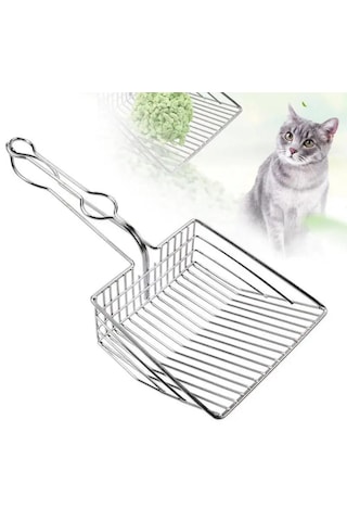 Hesperus Paslanmaz Krom Kedi Köpek Kum Temizleme Küreği