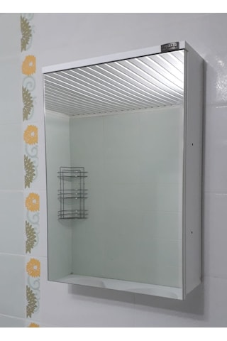 Tek Kapaklı Lavabo Üstü Banyo-Wc Dolabı (Günlük Kargo) Beyaz