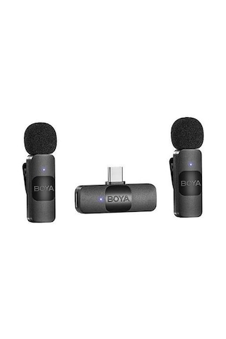 Boya By-v20 Ultra Kompakt Android İkili Kablosuz Mikrofon Type-c