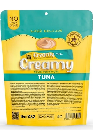 Delibon Creamy Ödül Maması Ton Balıklı 15gr 32li Paket