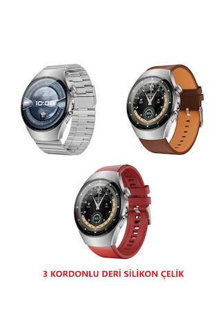 Vwar SK45 Pro 3 Kordonlu 48 MM Kalobee Akıllı Saat (İthalatçı Garantili)