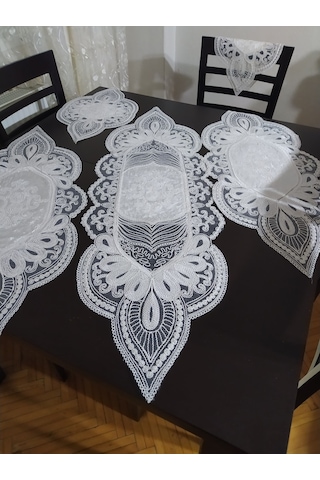 Runner 5 Li Set Kadife Kumaş Dantel Işleme