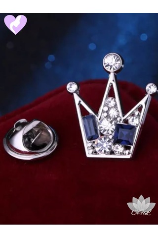 Olfil Broş-mini Taç Parıltı Tarzı 206746461 Gri